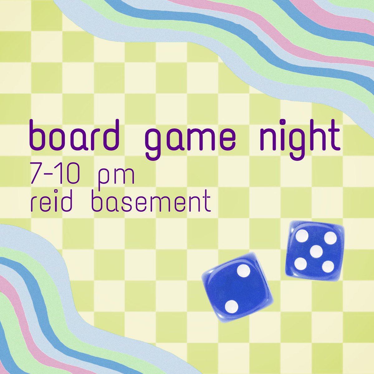 SamfordGamers's tweet photo. Join us tonight for a board game night! Bring your favorite board game and come enjoy some snacks! https://t.co/3nzb6Awgdl