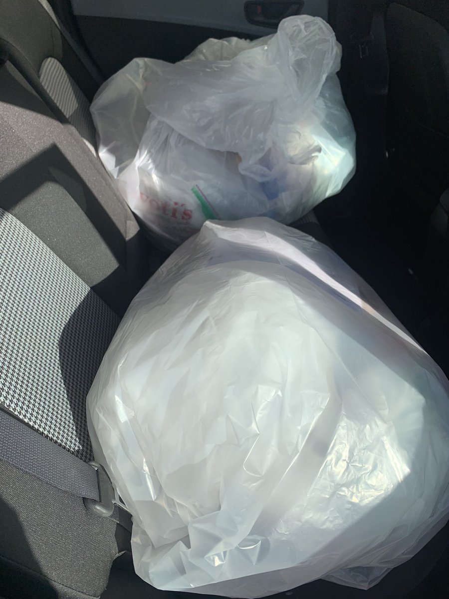 MsGScience2's tweet photo. First round of recycling plastic bags and film from Carl Sandburg Middle School drop off at shoprite!! @Trex_Company plastic film challenge! ♻️😊 @AngZiemba #sandburgstrong #greenisclean @OBSupCittadino https://t.co/OmjchM28nA
