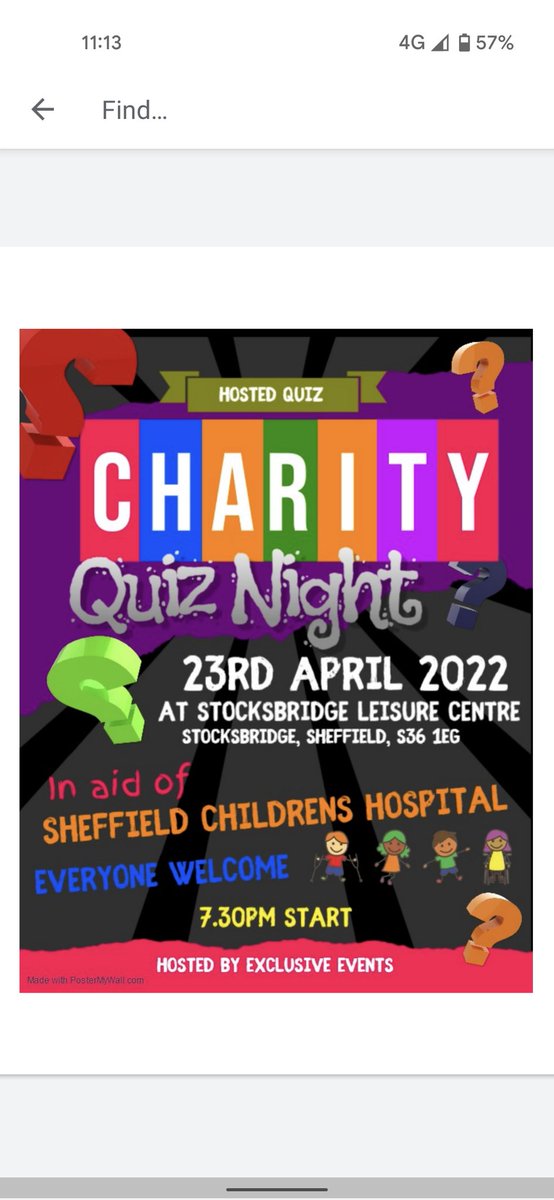 LeeShep2's tweet photo. Fantastic event coming up soon to raise funds for @SheffChildrens as part of our @TPTcoasttocoast challenge.
Bookings are to be made via Stocksbridge Leisure centre 0114 288 3792 £50 per table max 10ppl per table RT @SteelsSp @pcfc1906 @PenistoneFM @Look_Local https://t.co/0qPXa8cyT7