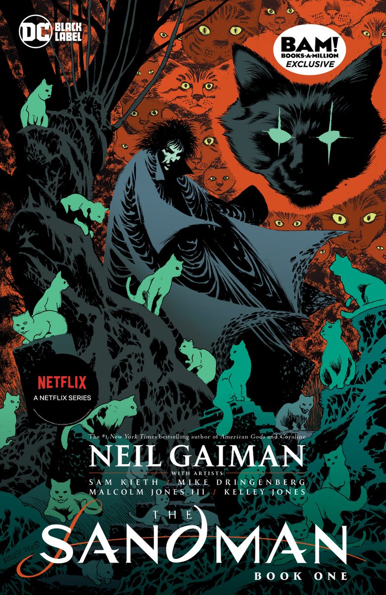 DCOfficial's tweet photo. Collecting art from the medium’s most gifted talent, THE SANDMAN is a rich blend of modern and ancient mythology.

Books-a-Million exclusive cover by artist Kelley Jones: https://t.co/Ss5XBGj9Q9 https://t.co/1VT2umUVJq