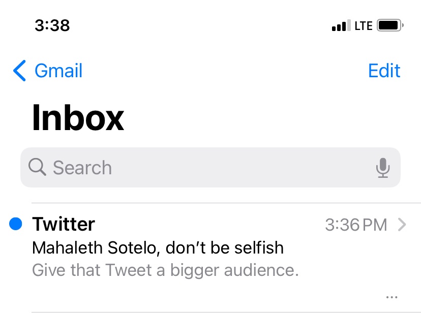 Not Twitter gaslighting me