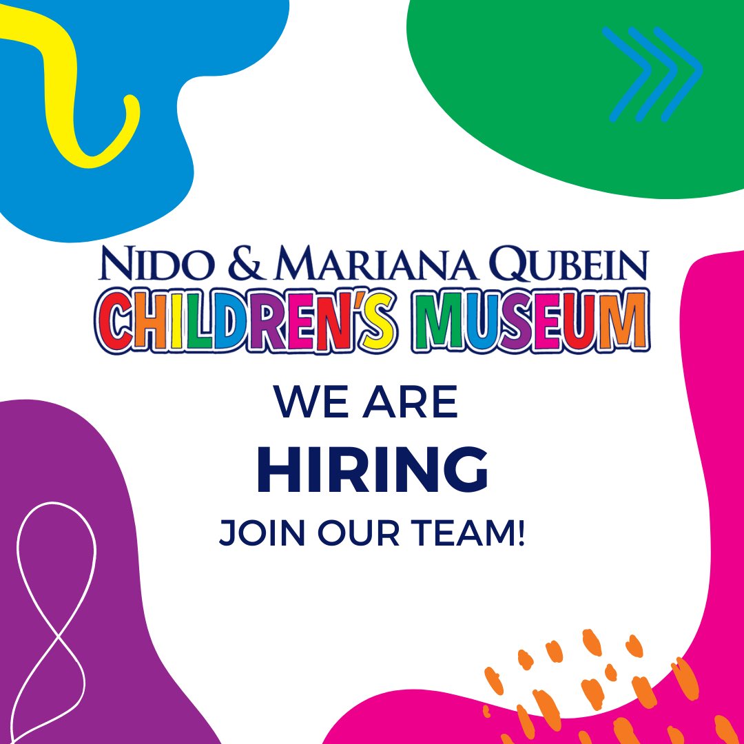 QubeinCM's tweet photo. The Nido &amp; Mariana Qubein Children’s Museum is seeking a Security Team member.
#qubeinchildrensmuseum 
#workwithus 
#joinourteam

Please visit the link for more information and how to apply!
https://t.co/WNsOozfzKi https://t.co/FiqBIJZU0h