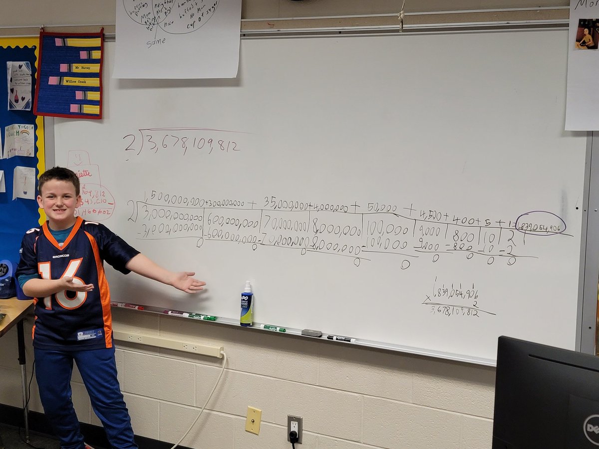 We went BIG today in 3rd grade with our division area model today at <a href="/HumbleISD_WCE/">Willow Creek Elem</a>