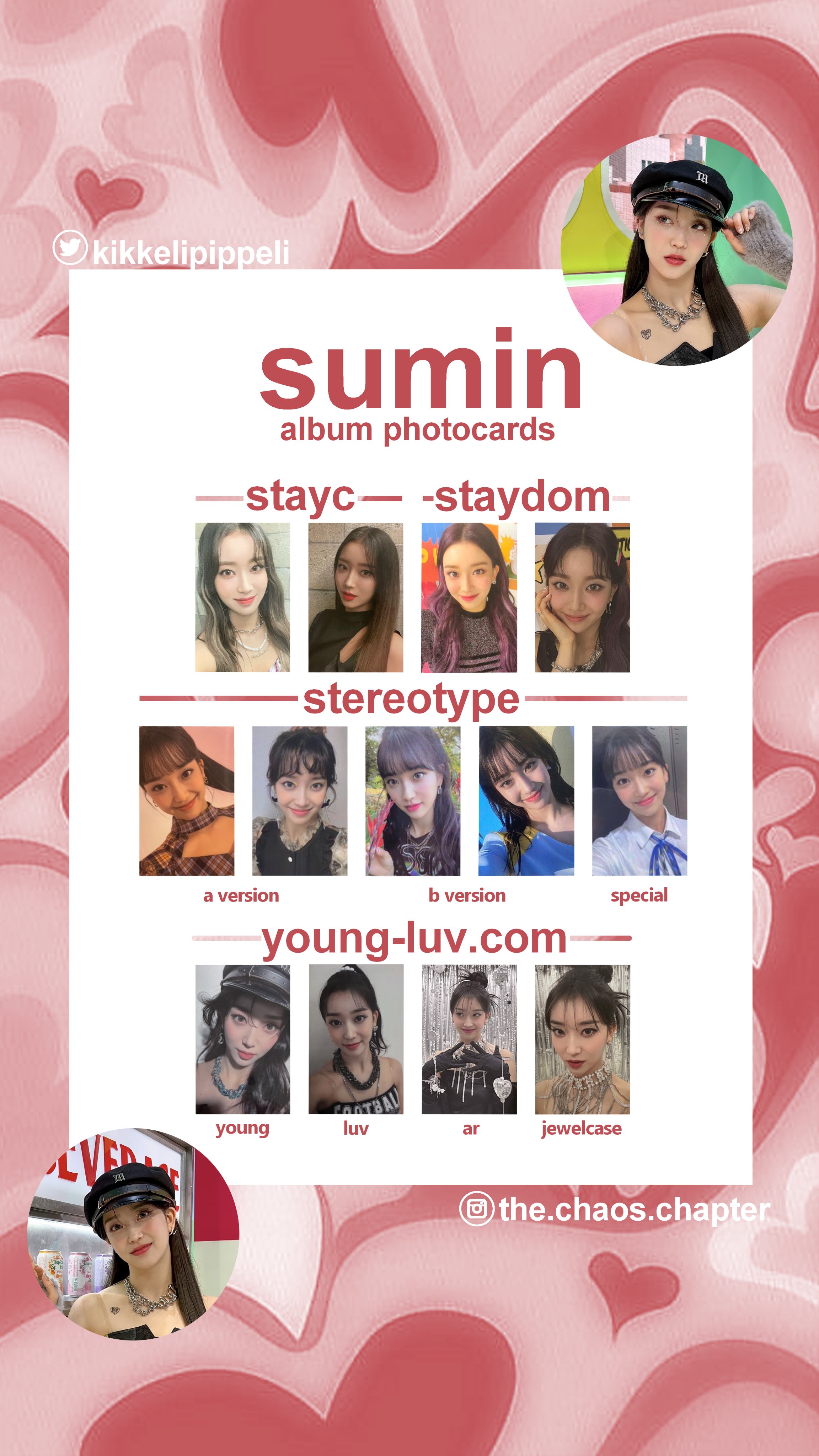 stayc ユン　run2u トレカ Sini ᓚᘏᗢ on X: 