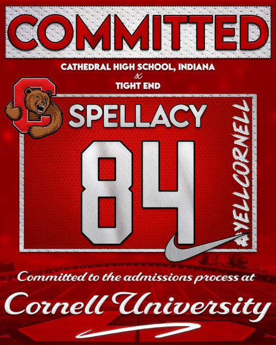 ParkerSpellacy's tweet photo. I am extremely proud to announce that I will continue my athletic and academic career at Cornell University. #gobigred @BigRed_Football @CathedralFBall @CUCoachArcher @KJMcDonough @Coachpeebs https://t.co/NT5g2OdlDs