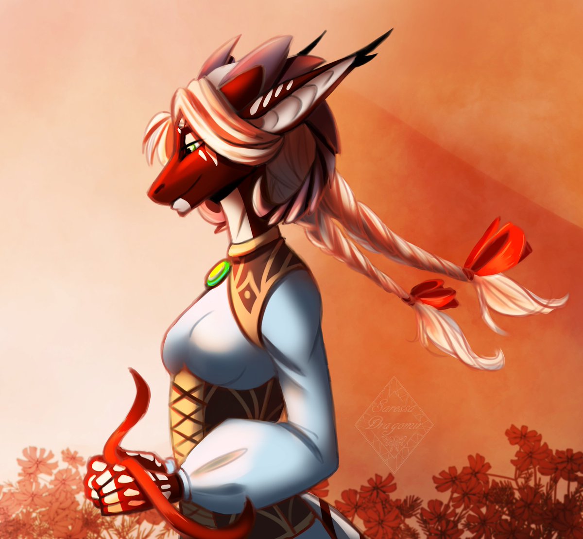 SaressaD's tweet photo. I'm going back to drawing after covid.
This is just a warm piece of Lesana's memories, which will soon be recreated in the story.
I like that this family is acquiring more details.
They are becoming more and more alive 💙
#anthro #OC #SaressaD #dragon #furry #originalcharacters https://t.co/vrFxJ58I1G