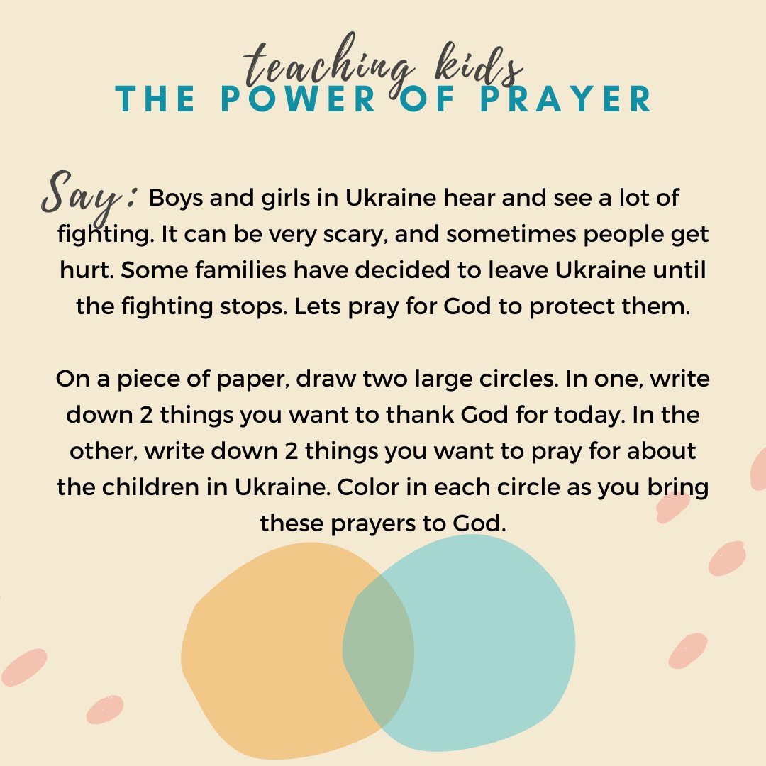 egmworld's tweet image. Teaching our kids the power of prayer helps them to understand they can bring anything to the Lord, and He will hear them. Use this template to talk to your little ones about how we can cover Ukraine in prayer together.

#kidmin #childrensministry #ministryathome #prayforUkraine