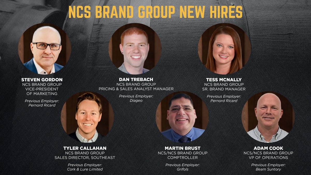 At Next Century Spirits we are thrilled to announce the recent hires of Adam, Steven, Tess, Dan, Tyler and Martin into the Next Century Spirits family. 
Cheers to a great year ahead!
#beveragealcohol #beverageindustry #hiring #ecommerce #ecomm