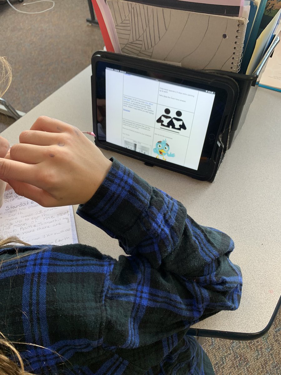 Learning about Moon Phases at their own pace by following a hyperdoc.#Winfield34