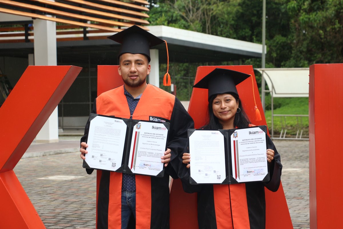 u_ikiam's tweet photo. #Ikiam ha alcanzado un total de 64 graduados registrados en @EduSuperiorEc y 5 en proceso

Con mucho orgullo vemos a estos nuevos profesionales salir al mundo a mejorarlo, protegerlo y a buscar soluciones para los problemas que amenazan la calidad de vida de nuestro planeta. https://t.co/czPwjvSqbm