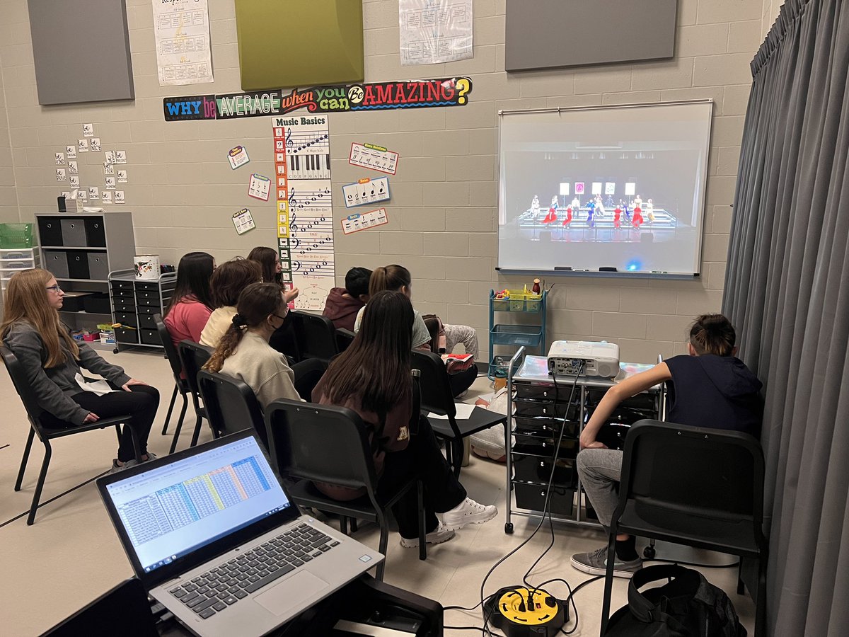 RockBridgeChoir's tweet photo. First rehearsal post competition. Watching our performance, making notes, and discussing our next steps! Prepping for our next competition! #enjoyingthejourney #processandprogress
@cpsfinearts https://t.co/2sHKHhaZYb