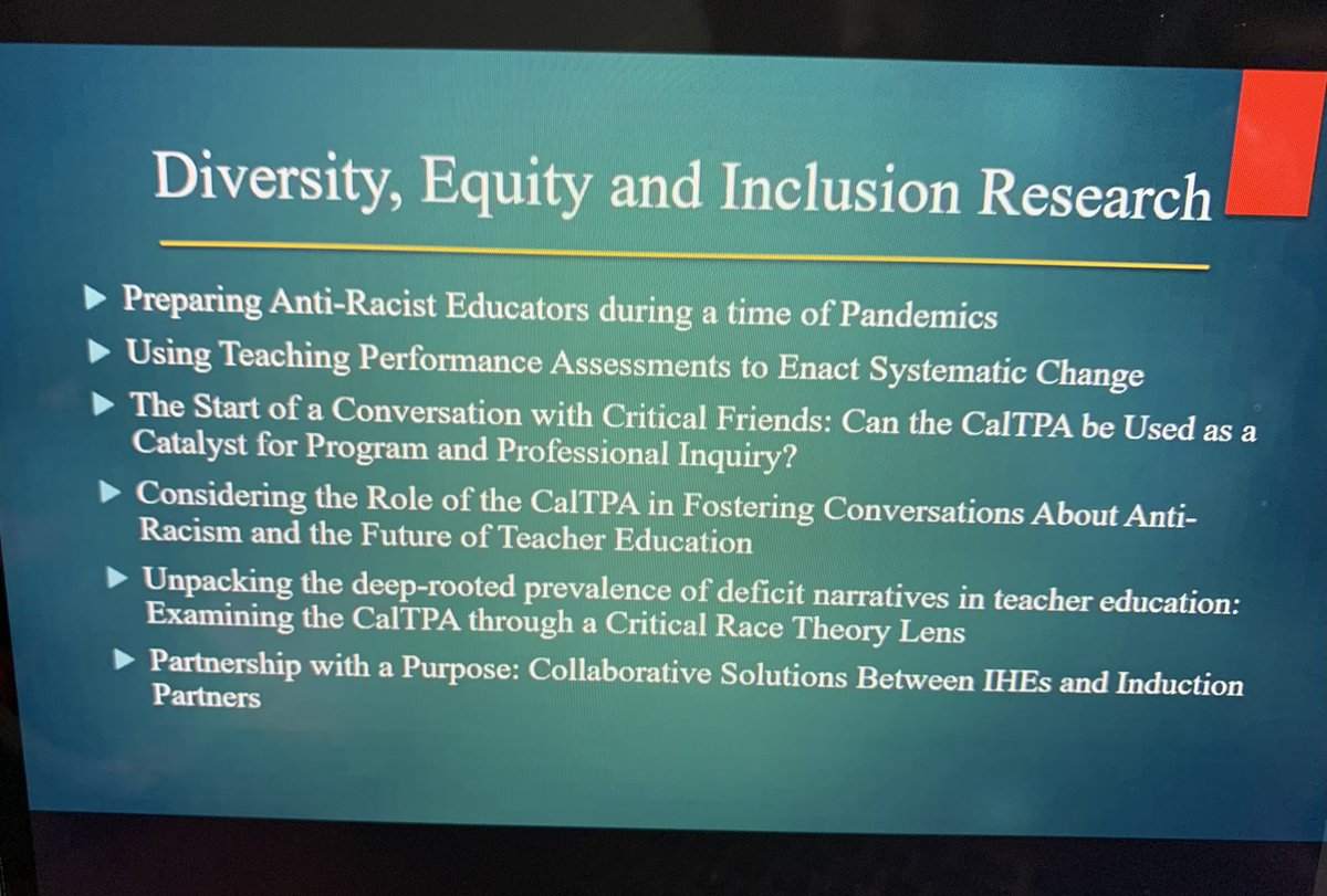 CSUSBWCOE's tweet photo. Watching our own Dr @kescalante_edu present on her DEI research and preparing anti-racist educators. #DiversityInclusionEquity #k12education #teachereducation #csusbcoe https://t.co/DkljNsNH8b