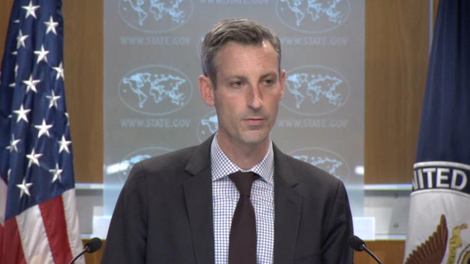 ANI's tweet photo. We've a broad strategic partnership with India, share values. India has a relationship with Russia that is distinct from the relationship that we've with Russia that is okay. What we've asked every country is to use that leverage in a constructive way: US State Dept Spox https://t.co/j0ZR89nOqU