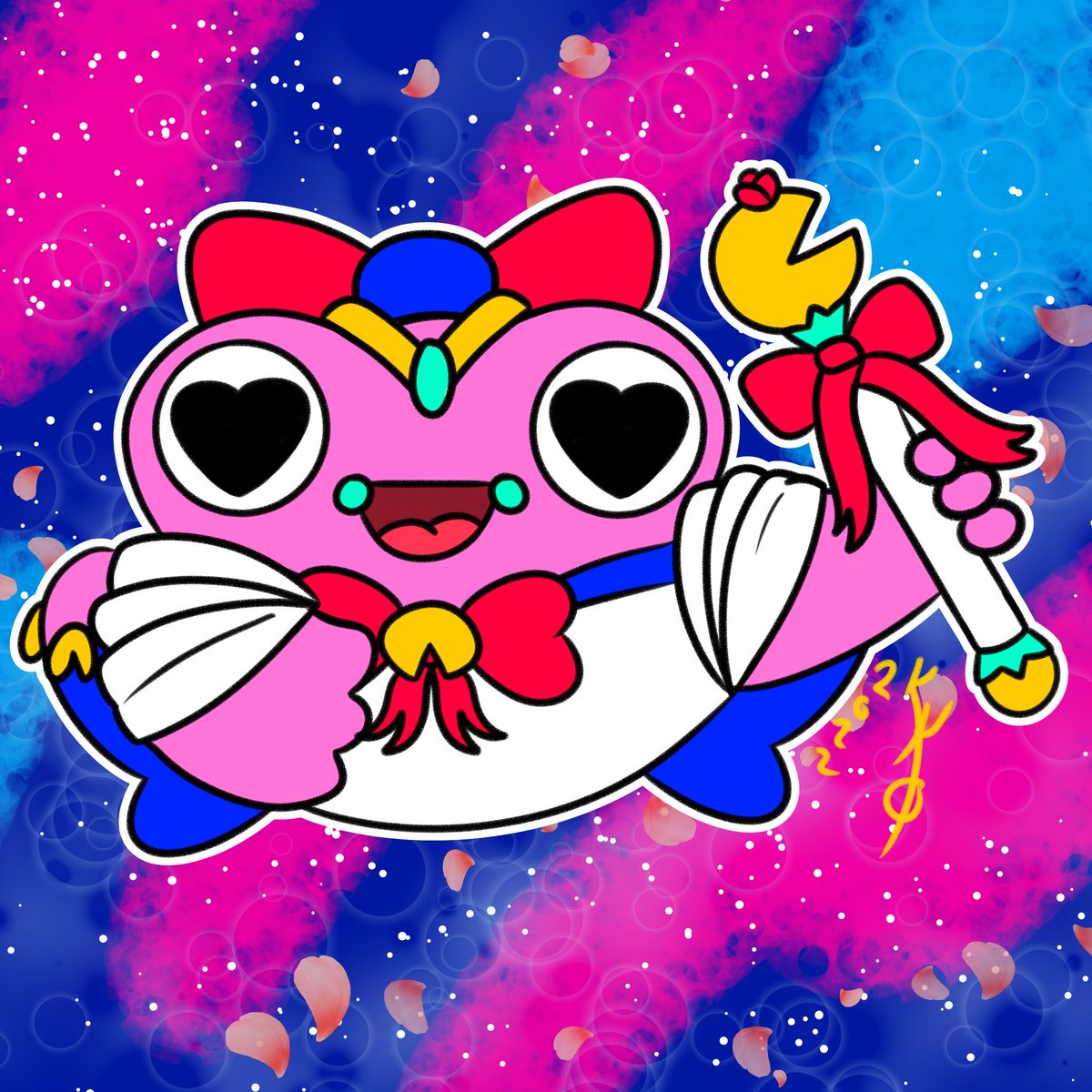 Kerokaijuqueen's tweet photo. Fighting evil by moonlight, eating flies by daylight, never hopping from a real fight, she is the one named sailor frog https://t.co/InSw8P8M3X