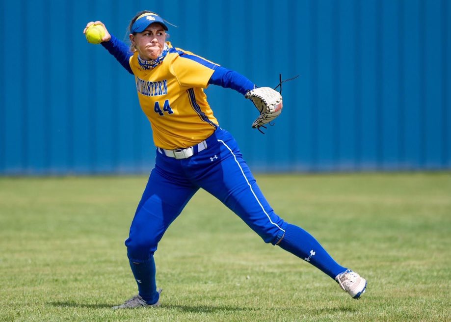 SavageStormSB's tweet photo. Alexis Lambert #44🚨Favorite Color-pink, Food-pizza, Most memorable moment-my walk off HR against Northwestern last year, Best Advice-it will all be over eventually, so enjoy every second of it, Pregame Song-Every Season by Roddy Rich, Can’t live without-my weenie pups🐶⚡️ #SE https://t.co/Hfc0WrSQNG