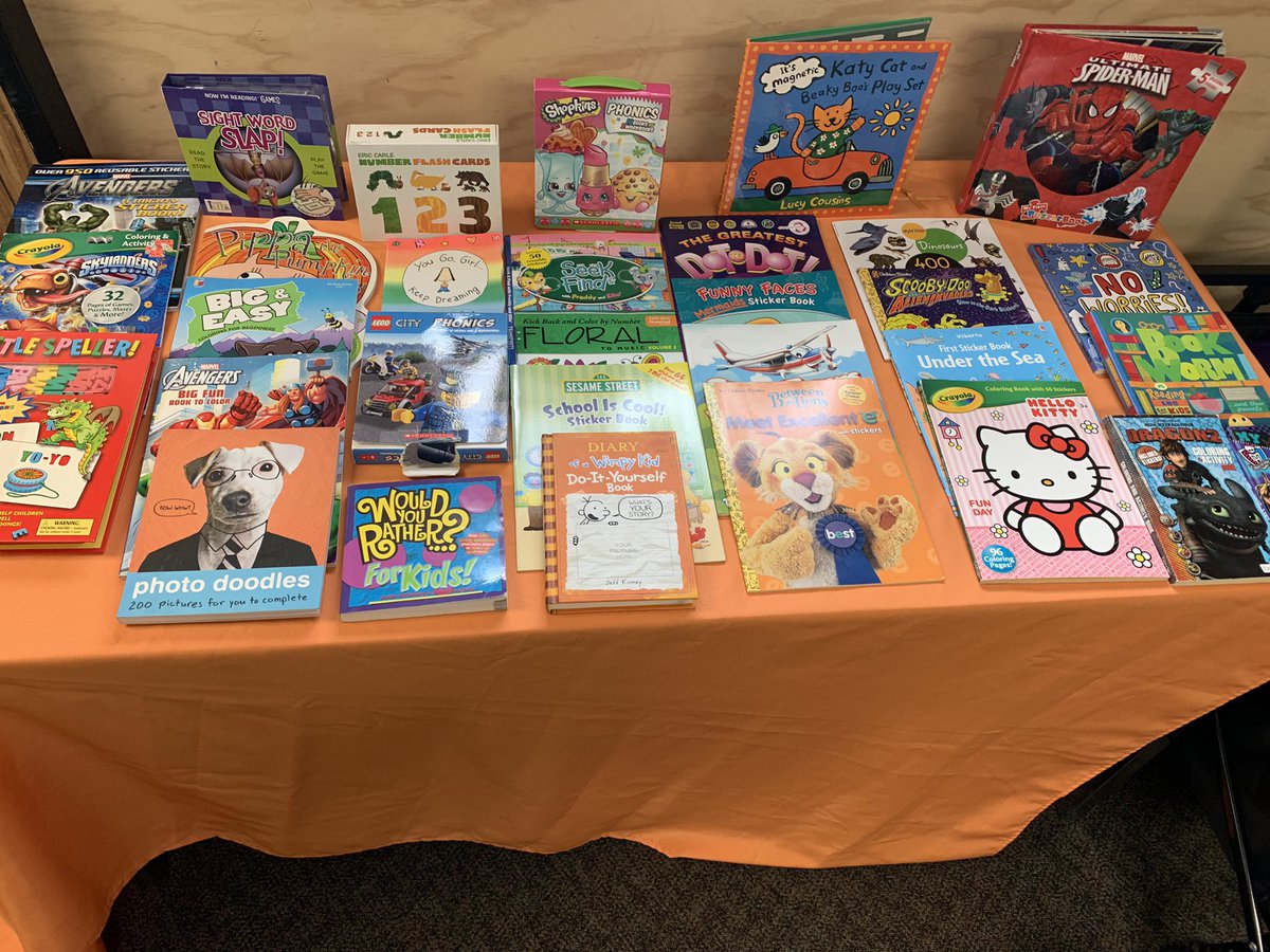 So many 📚 for the Literacy Day &amp; Black History Extravaganza at the Washington Boys &amp; Girls Club this afternoon!

Thank you <a href="/Literacy4Wake/">WAKE Up and Read</a> &amp; <a href="/RaleighsReaders/">Raleigh's Rolling Readers</a> for the 📚📚📚