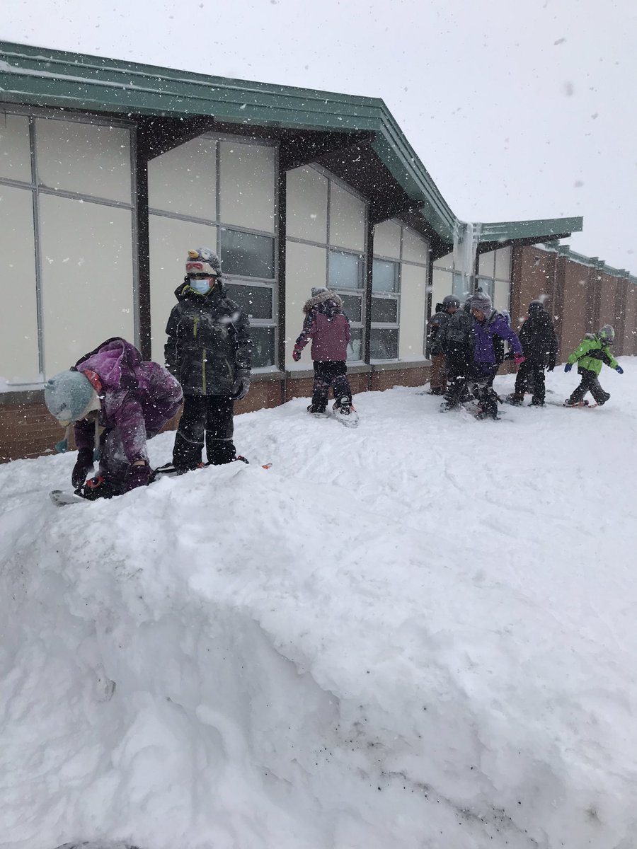 singerocsb's tweet photo. Fresh snow! A perfect day for snowshoeing :) Thank you Ms. White, Mrs. Santo and Mrs. Richards for helping us put our snowshoes on. We also had many Grade 1 students helping each other. What a great teamwork! https://t.co/GBk90F1las