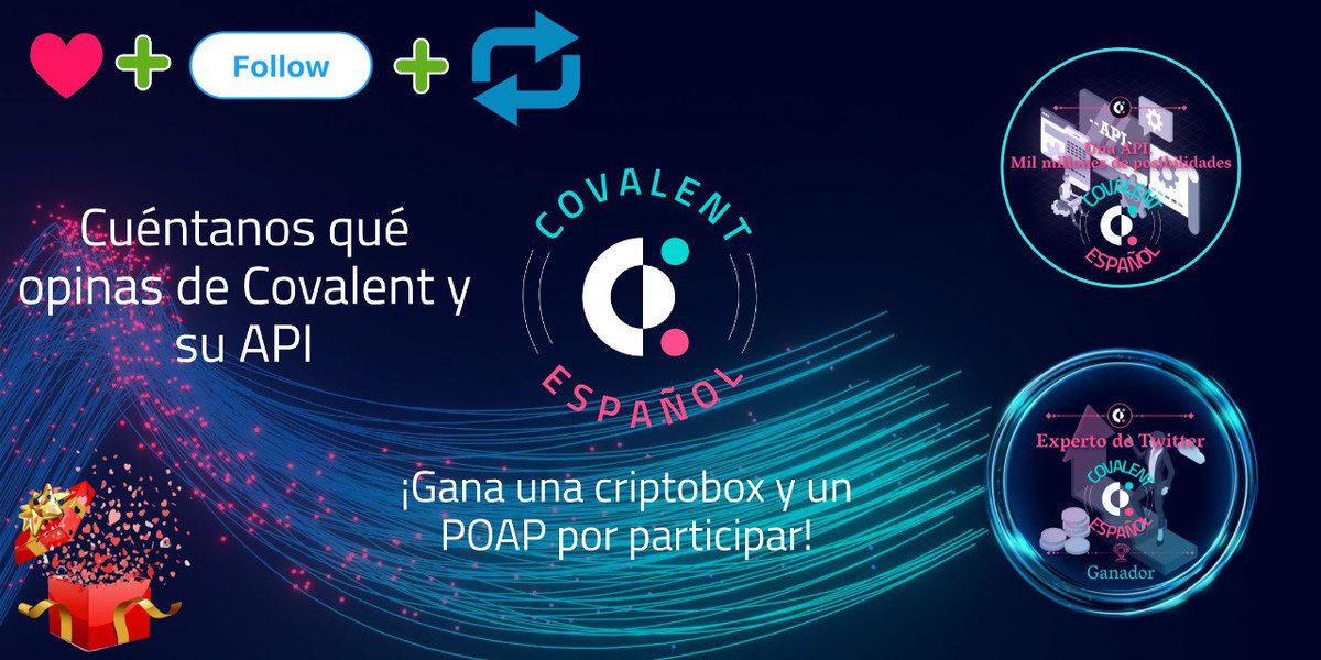 CovalentEspanol's tweet photo. ¡Estamos tan entusiasmados de casi llegar a 500 followers en Twitter que nos adelantamos a celebrar! 🥳🥳

 Para participar de éste concurso:
✅Like
✅Retwitear ésta imagen citando qué es lo que más te gusta de Covalent y la API
✅Etiquetar a 2 amigos

¿Los premios?🥁⬇️
#Giveaway https://t.co/4DncaGzlwA