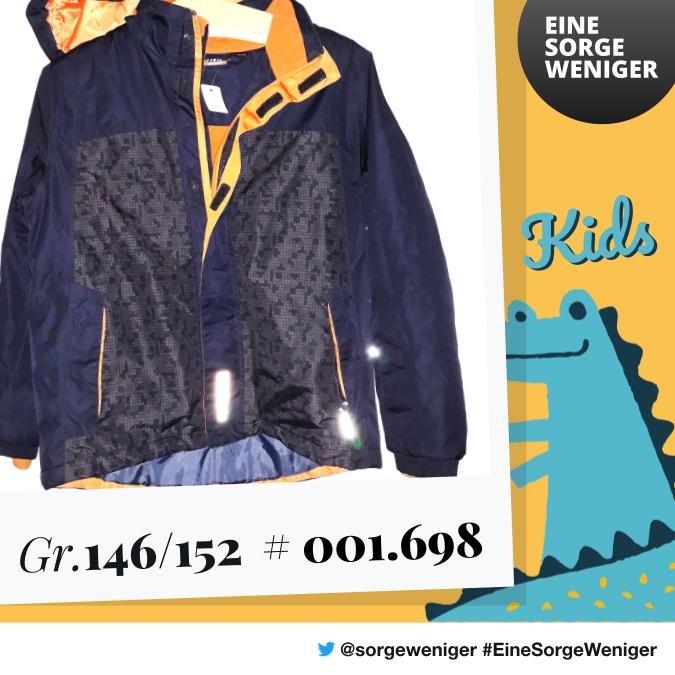 sorgeweniger's tweet photo. Die #Kleiderpaten haben für #Kinder #Regenjacken in den Größen 146 und 146/152 im Fundus.
Dir fehlt das Geld für Kleidung? Melde dich mit der jeweiligen #Teilenummer (#001.234) und deinem @Twitternamen unter
✉️ hilfe@sorgeweniger.de #EineSorgeWenige https://t.co/aaTxJp0qSm