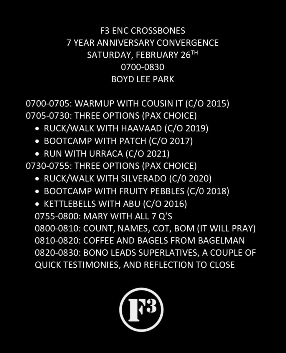 F3ENC's tweet image. Tomorrow is the big day!  Good day to start or return!