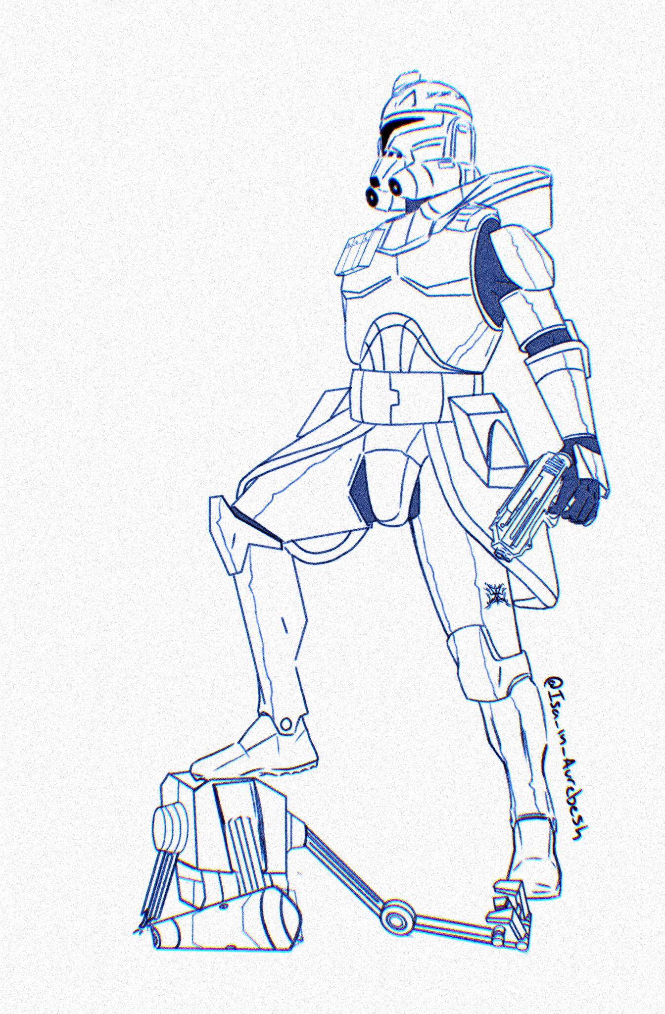 star wars coloring pages captain rex