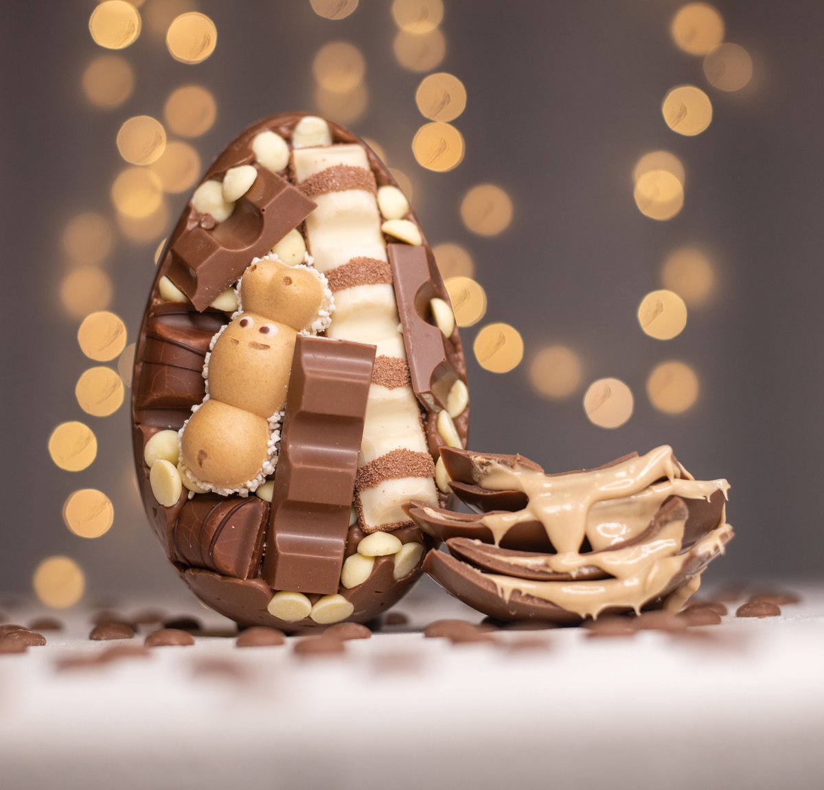 This Easter Egg was today best seller. We asked our customers was it  Pay Day, Kinder, Handmade, Best Belgium Chocolate, Unique, Tasty or because they missed out when we sold out last year? Our customers said "Yes to all". So what ever your reason. layerstreats.com