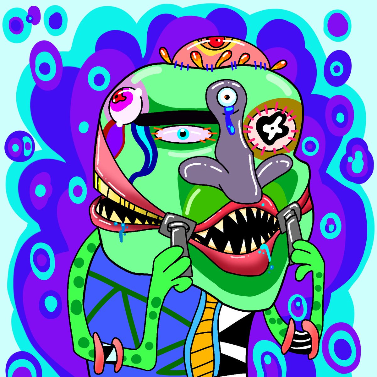 Yadrone22's tweet photo. @UglyPeopleNFT Check my art,i really try hard on this art https://t.co/skzTkM0kGI
