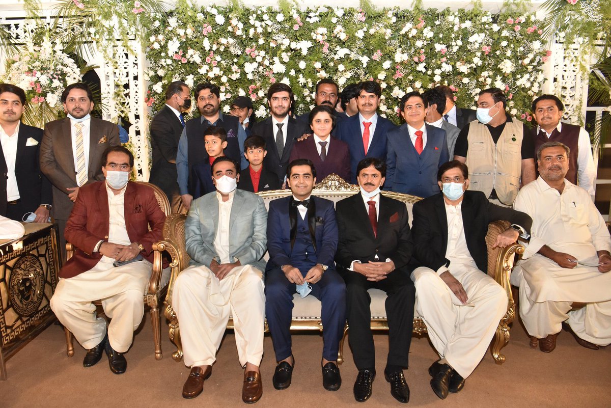 mumtazchandiomp's tweet photo. I am very grateful to my beloved Chairman PPP @BBhuttoZardari Sb for his gracious presence at my son’s wedding ceremony. Thank you for making the event more special and memorable. Allah swt bless you 🙏🏼🌺 https://t.co/GacAepkjzF