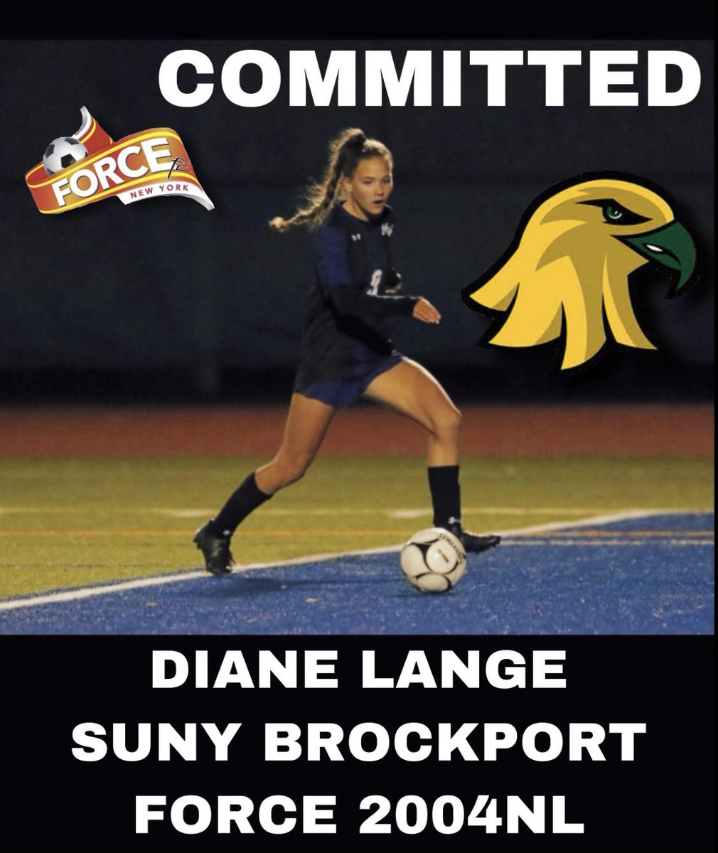 ForceFCNY's tweet photo. Congratulations Diane! Exciting the hear that you’ll be continuing your soccer journey and studies at SUNY Brockport! #forcefc #thenextlevelisnow #elitegirlssoccer #hudsonvalleysoccer #collegepathways #hardworkpaysoff #weareforcefc @mwuscny https://t.co/e2Cj0dRmYc