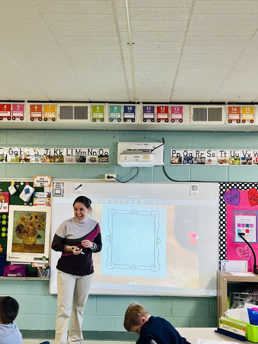 DeniseBall_EDU's tweet photo. What a joy to see Mrs. Hanna, PK4 Teacher of the Year @StAugustineElem in action today during her Vincent Van Gogh lesson. 👏 Amazing things happening here! @ArchbaltSchools @archbalt https://t.co/3mavF5KVDJ