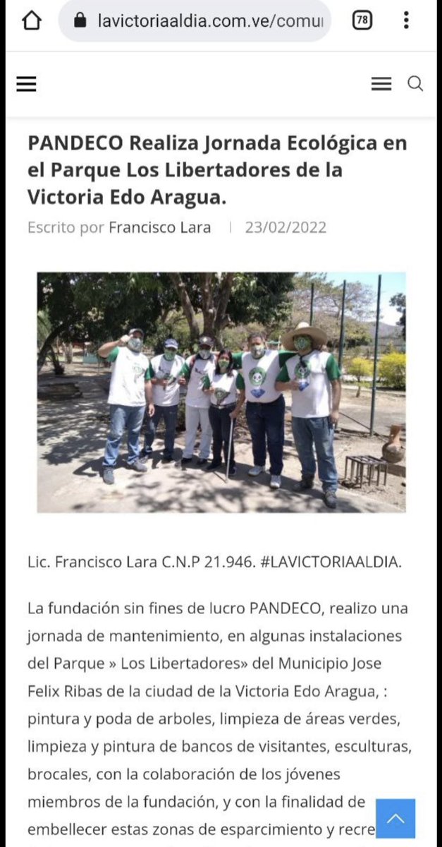 PandecoToken's tweet photo. The 🐼PANDECO🇻🇪 team carried out a maintenance day in some of the Park's facilities.
"Los Libertadores" of the city of Victoria Edo Aragua,: painting and pruning of trees, cleaning of green areas, cleaning and painting. #pandeco #pandecoarmy @PancakeSwap  @Pandeco_Token https://t.co/81Egn6k7Zt