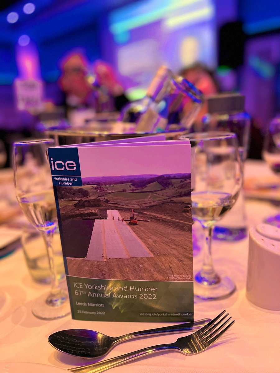 Great to be representing <a href="/ceca_yorks/">CECA Y&H</a> at the <a href="/ICEYorksHumber/">ICE Y&H</a> Dinner &amp; Awards this evening. And great to see so many member in attendance. Fingers crossed for the awards! 
#infrastructure #representation #YorkshireandHumber