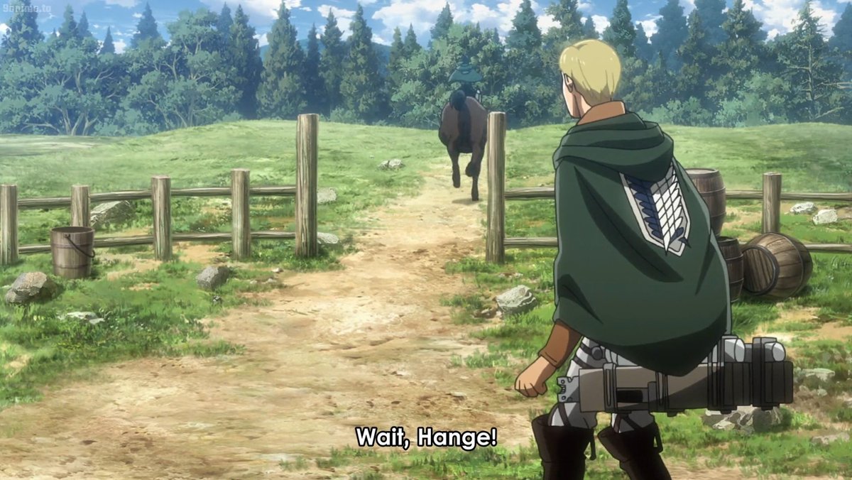 kokureno's tweet photo. No bc Levi is literally Hange's babysitter like that mf go running to capture a titan and Erwin automatically screams Levi's name to send him after Hange AND LEVI WAS ALREADY ON HIS HORSE HE WAS LITERALLY WAITING FOR ERWIN TO CALL HIM 😭😭 https://t.co/JrXDFrxRBO