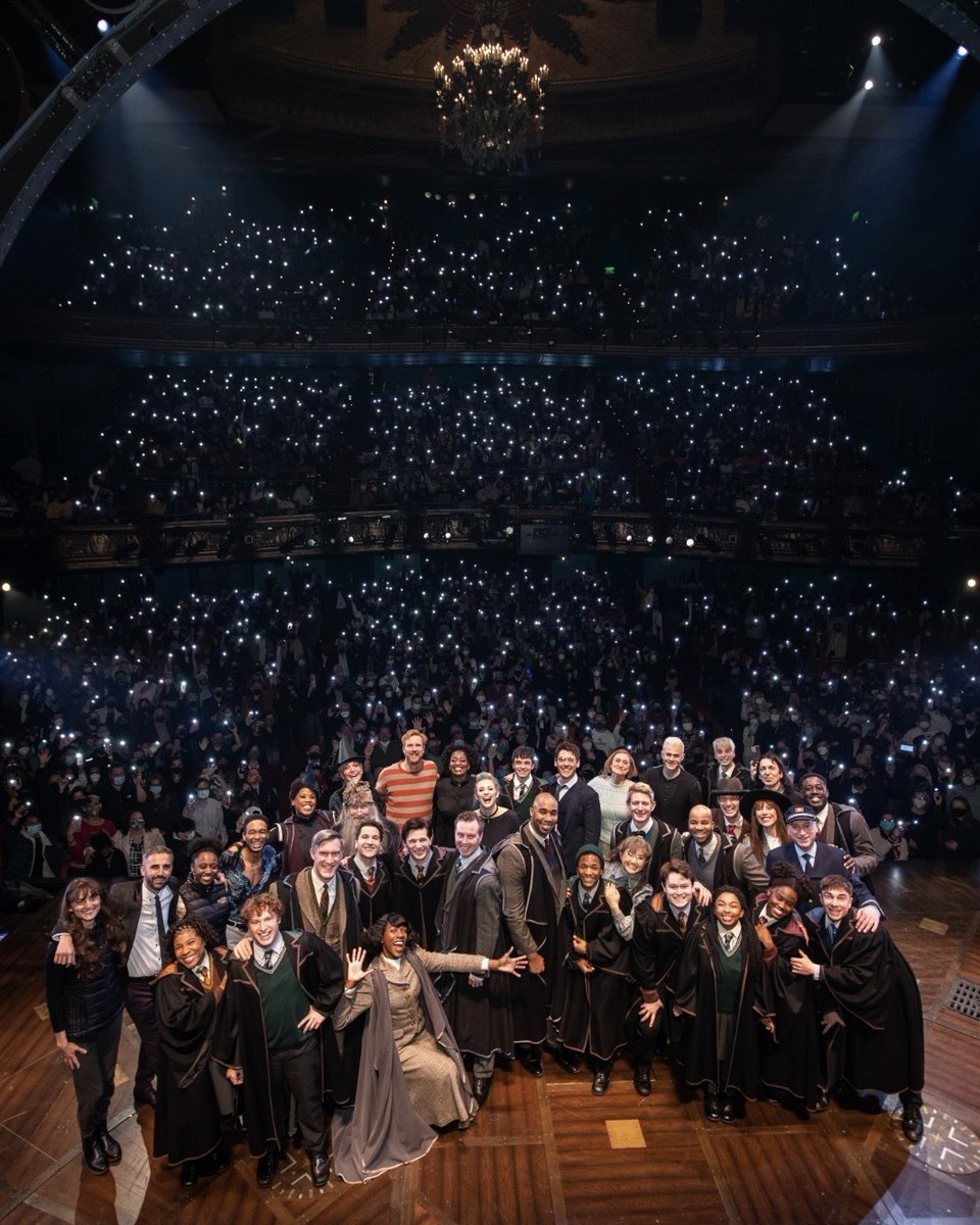 CursedChildSF's tweet photo. On behalf of the cast, crew, and entire production team, thank you to everyone who joined us for Opening Night at the beautiful Curran Theater. You all are truly our light in the darkness… literally! https://t.co/gDvMJCg1sh