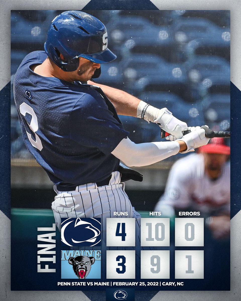 PennStateBASE's tweet photo. PENN STATE WINS! 

C.J. Pittaro comes around to score on a throwing error to give the Nittany Lions a 4-3 win #WeAre https://t.co/iEX9zDMYCw