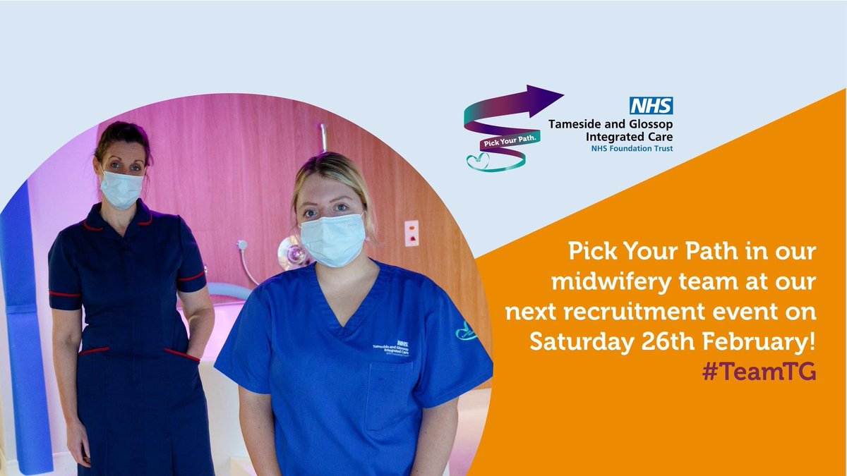 Best of luck to everyone taking part in the @teamtameside #midwifery #recruitment event tomorrow! In less than 3 weeks 26 fantastic #midwives have registered to attend, have a brilliant event 👏 @tracycamps @lucy_harmer @k_mantron @amandafearon87 l @GraceWall