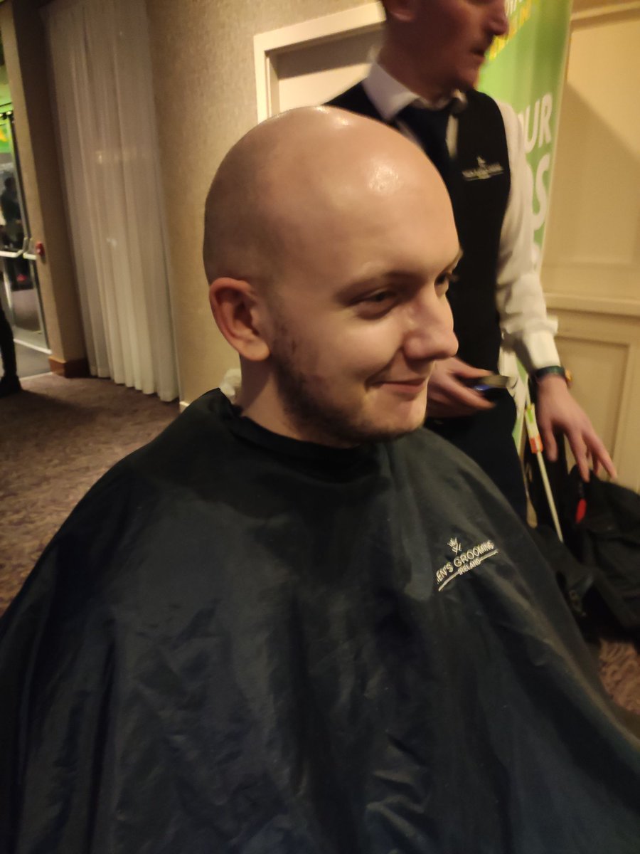 SirTom1248's tweet photo. At the @paddypowerpoker IPT in Limerick and they had a free barber! Decided to take the plunge and sort my hair out! Question is, better or worse? https://t.co/FC4OcHoeML