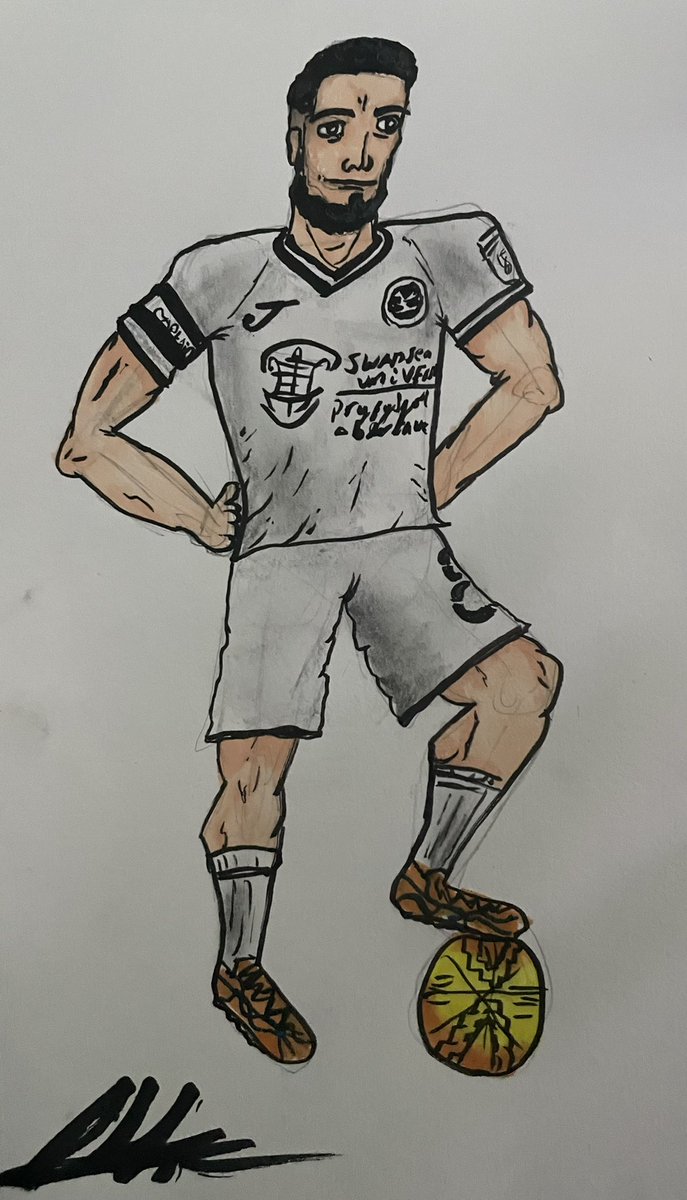 cphorn1's tweet photo. Nice little bit of art work from our youngest  @benphhorn his favourite player @Matt_Grimes8 #OurLeader #SCFC #YJB https://t.co/n3phyfrKyp