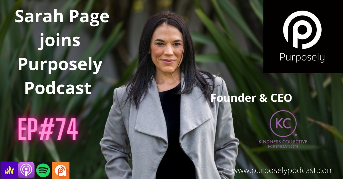 A big thank to Sarah Page for joining me on Purposely Podcast.

Sarah is CEO &amp; founder of the Kindness Collective helpping <a href="/kiwis/">kiwis</a> in need.

Listen here for free:

Apple Podcasts:  apple.co/3t8FwsC
Spotify: spoti.fi/3M6e2fF

purposelypodcast.com
#podcast