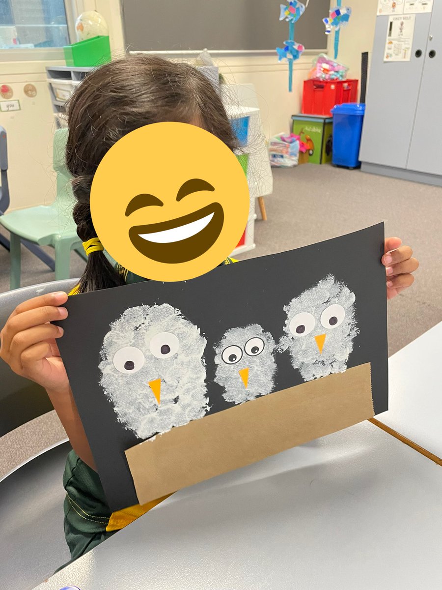 Our adorable ‘Owl Babies’ art work. Kindergarten are settling in so well to class routines. @MrDaEngland