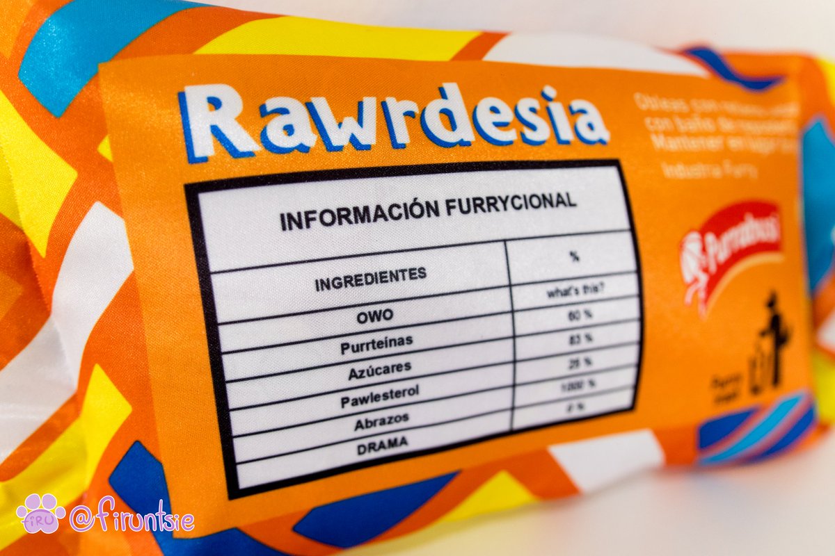 firuntsie's tweet photo. Some details from the Rawrdesia prop!
Sublimated fabric cover with internal velcro, with internal prop of the cookie in fleece fabric, inspired in an argentinian candy
❗️remember we have open commissions for props and drawings!❗️
.
#furry #furryartist #props #furryprop #plushie https://t.co/ARK6iRElV7