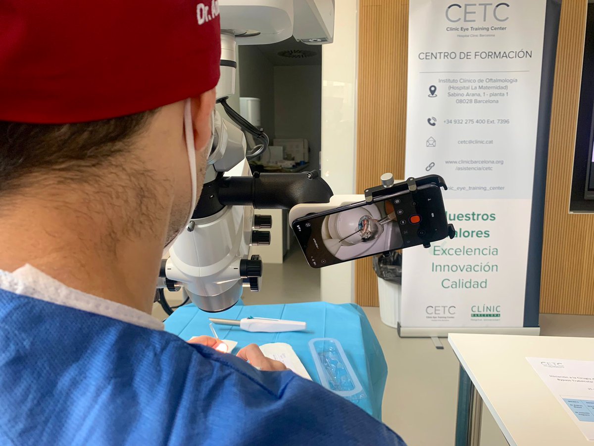 MartaPazosMD's tweet photo. I curso de Iniciación a la cirugía de #glaucoma 👁 con microbypass trabecular iStent Inject W. Gracias a tod@s por vuestra gran participación y a @GlaukosCorp por hacerlo posible ☺️ #teachingglaucoma #microrec #glaucomasurgery #bestteamever #teamwork #MIGS @ClinicITraininC https://t.co/EY4wZWNVhi