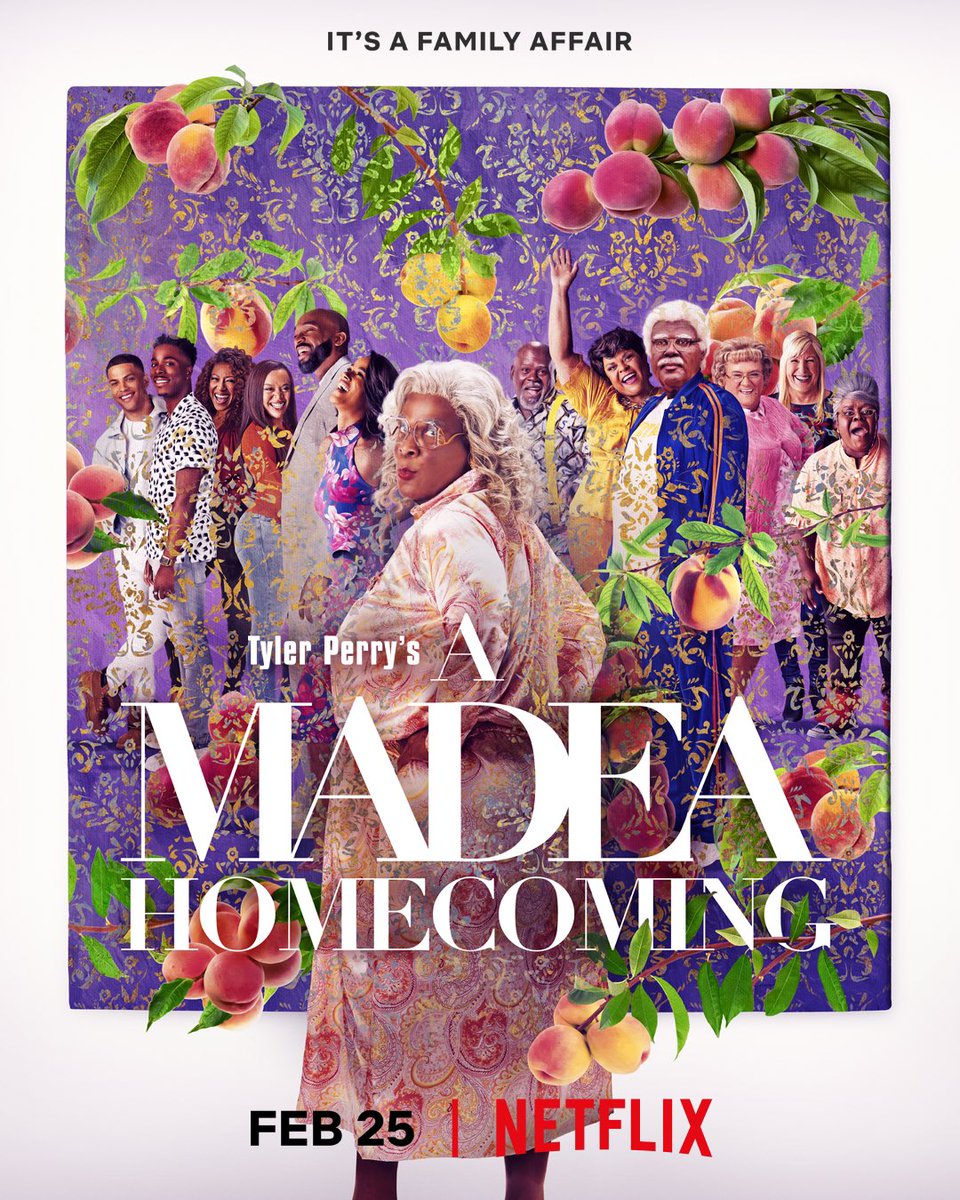 #AMadeaHomecoming is now streaming on @Netflix! Comment with a 💜if you love Madea!