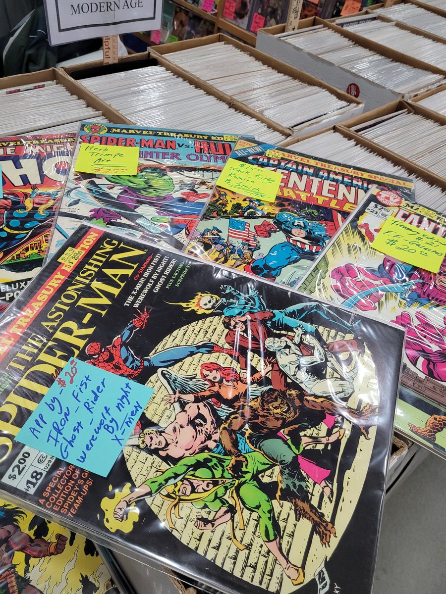 RT @DavesComicHero: Captain America, Thor, Spider-Man,  Fantastic Four and more big Treasury comics! https://t.co/mFRoweYtBn