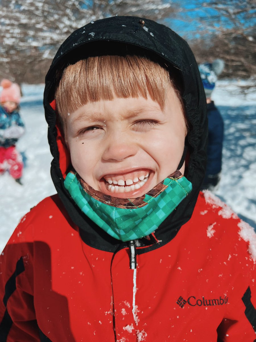MeganPeschke's tweet photo. There’s good days and then there are REALLY good days. We covered the fresh snow with snow angels 😇 snow much fun! @Dixon_SDE @EdCampElm #snow https://t.co/dCdcVBNY78