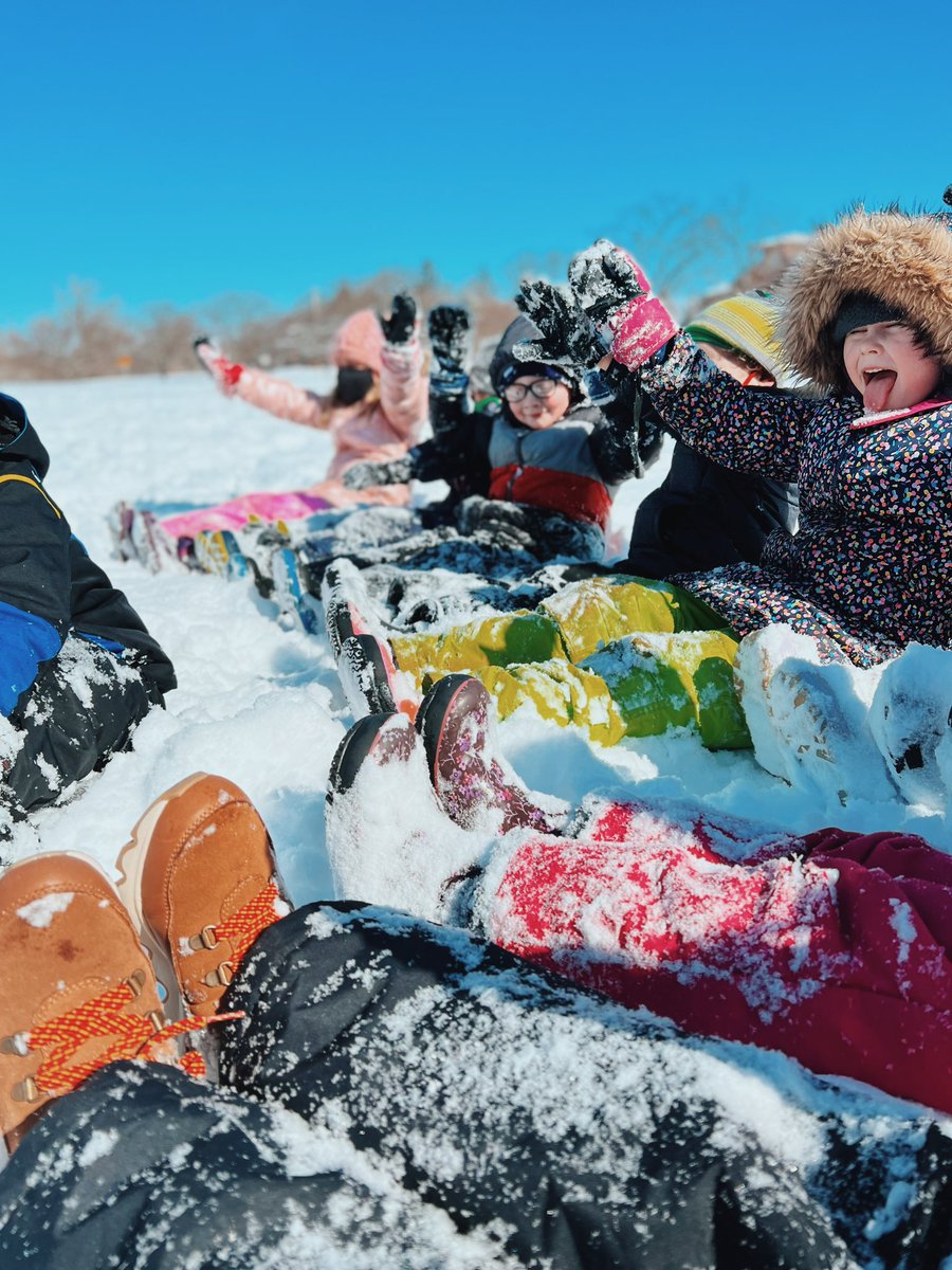 There’s good days and then there are REALLY good days. We covered the fresh snow with snow angels 😇 snow much fun! <a href="/Dixon_SDE/">Dixon Elementary</a> <a href="/EdCampElm/">EdCamp Elmbrook</a> #snow