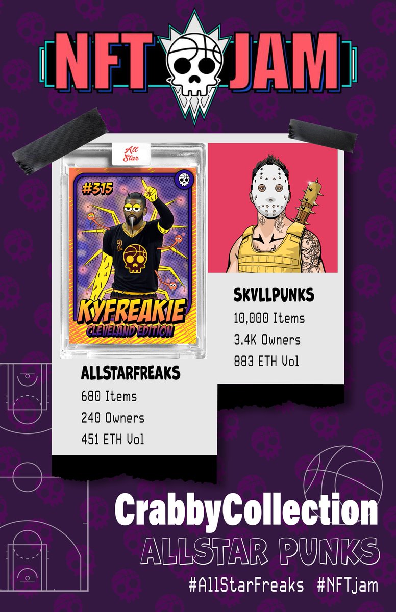 LUI5ANG3LO's tweet photo. NFT JAM brought to you by @AllStarFreaks 

Round 1
@CrabyCollection Allstar Punks vs @the_zion_king1 Bombs Away!

1) Please vote below. Voting open for 24HRS... https://t.co/YZpwmxK6yh