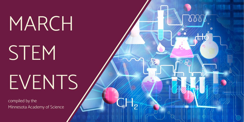 🌟Upcoming #MN #STEM Events 🌟

💠Live Bird Program, <a href="/JayCHormel_NC/">Hormel Nature Center</a>, 3/9

💠Astronomy with Other Senses, <a href="/BellMuseum/">Bell Museum</a>, 3/11

💠Wild about Wildlife Hike, Minneopa State Park, 3/12

💠Brains Live!, <a href="/BellMuseum/">Bell Museum</a>, 3/15

💠Who Lives in a Tree? Circle Time, Itasca State Park, 3/17