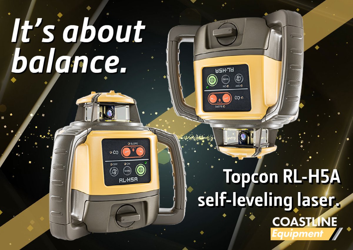 CoastlineEquip's tweet photo. The Topcon RL-H5A features 100 hours of battery life, long range operation, and high accuracy laser projection. Check it out and request a quote at https://t.co/boFnQOt9FH.
#coastlineequipment #topcon #constructionlaser #leveling #surveying #positioning #construction https://t.co/XNgtzSxizi