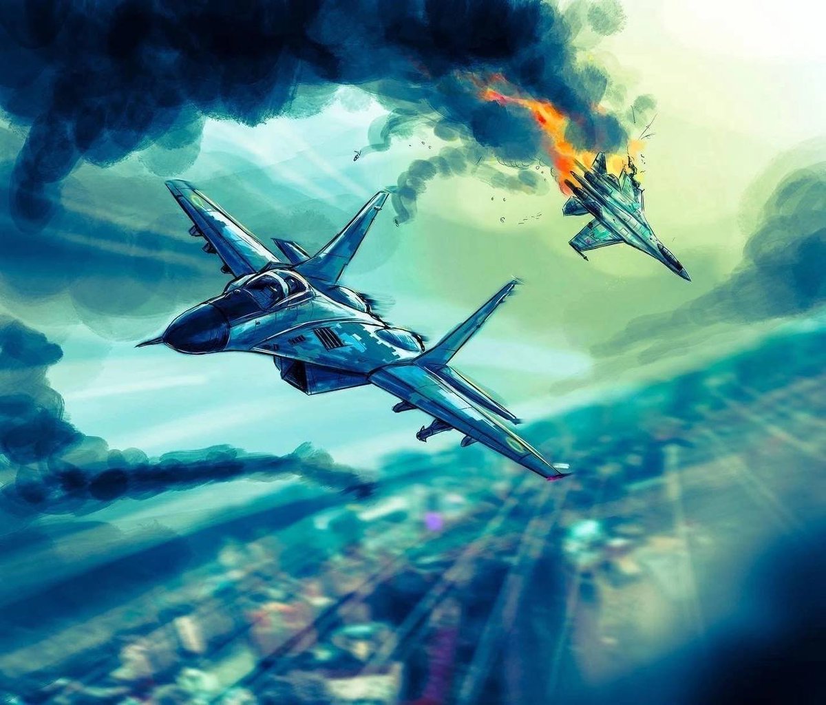 AviationFreakk's tweet photo. this is amazing artwork of the supposed "Ghost of Kyiv"
#ghostofkyiv #NewProfilePic https://t.co/jXSReSLDJc